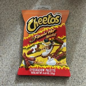 CHEETOS Flamin’ Hot Crunchy eyeshadow palette